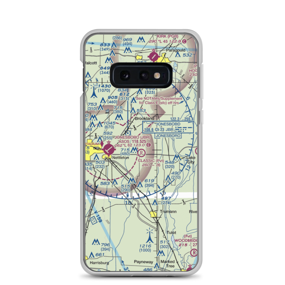 Classic Airstrip (23AR) VFR Sectional Samsung Case Samsung Galaxy S10e model shown