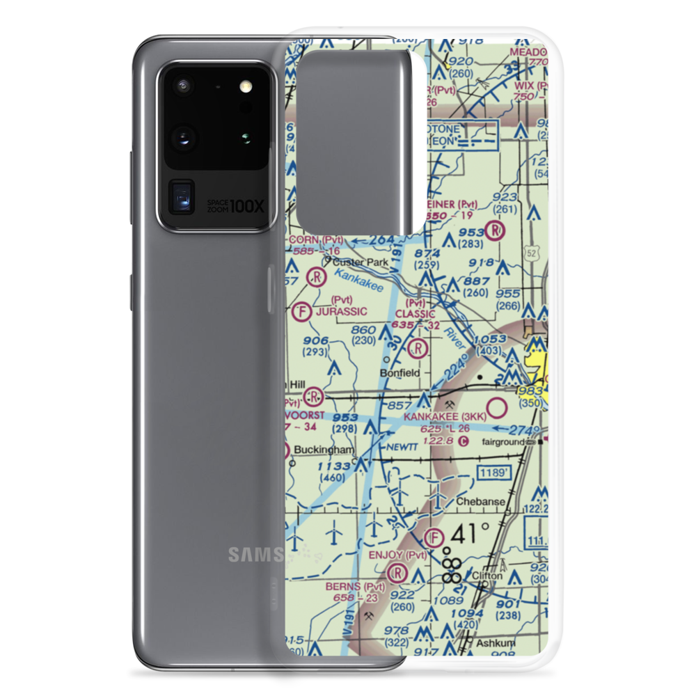 Classic Landings Airport (05IL) VFR Sectional Samsung Case Samsung Galaxy S20 Ultra model shown