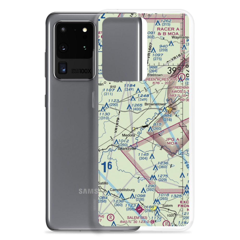 Clay Hill Farms Airport (II76) VFR Sectional Samsung Case Samsung Galaxy S20 Ultra model shown