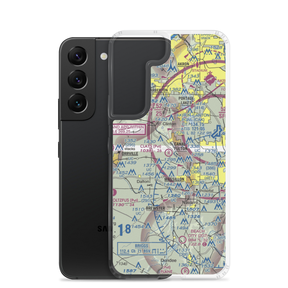 Clay's Rv Airport (51OI) VFR Sectional Samsung Case Samsung Galaxy S22 model shown