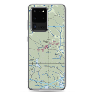 Clayton Lake Strip (ME19) VFR Sectional Samsung Case