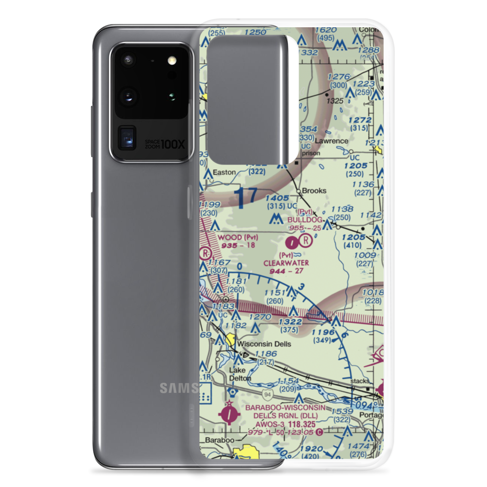 Clearwater Aero Estates Airport (JB01) VFR Sectional Samsung Case Samsung Galaxy S20 Ultra model shown
