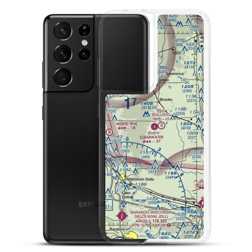 Clearwater Aero Estates Airport (JB01) VFR Sectional Samsung Case Samsung Galaxy S21 Ultra model shown