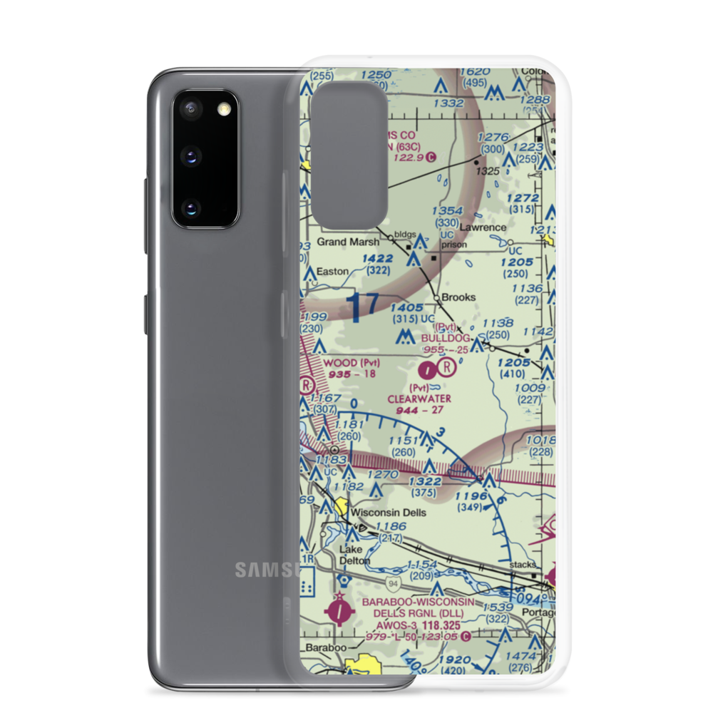 Clearwater Aero Estates Airport (JB01) VFR Sectional Samsung Case Samsung Galaxy S20 model shown