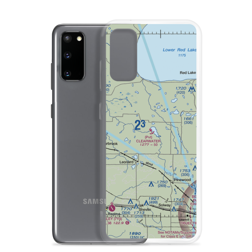 Clearwater Seaplane Base (21MN) VFR Sectional Samsung Case Samsung Galaxy S20 model shown