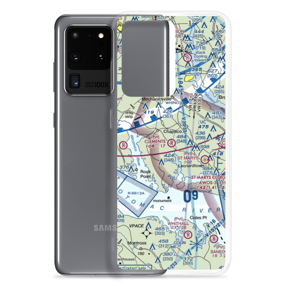 Clements Airport (4MD4) VFR Sectional Samsung Case Samsung Galaxy S20 Ultra model shown