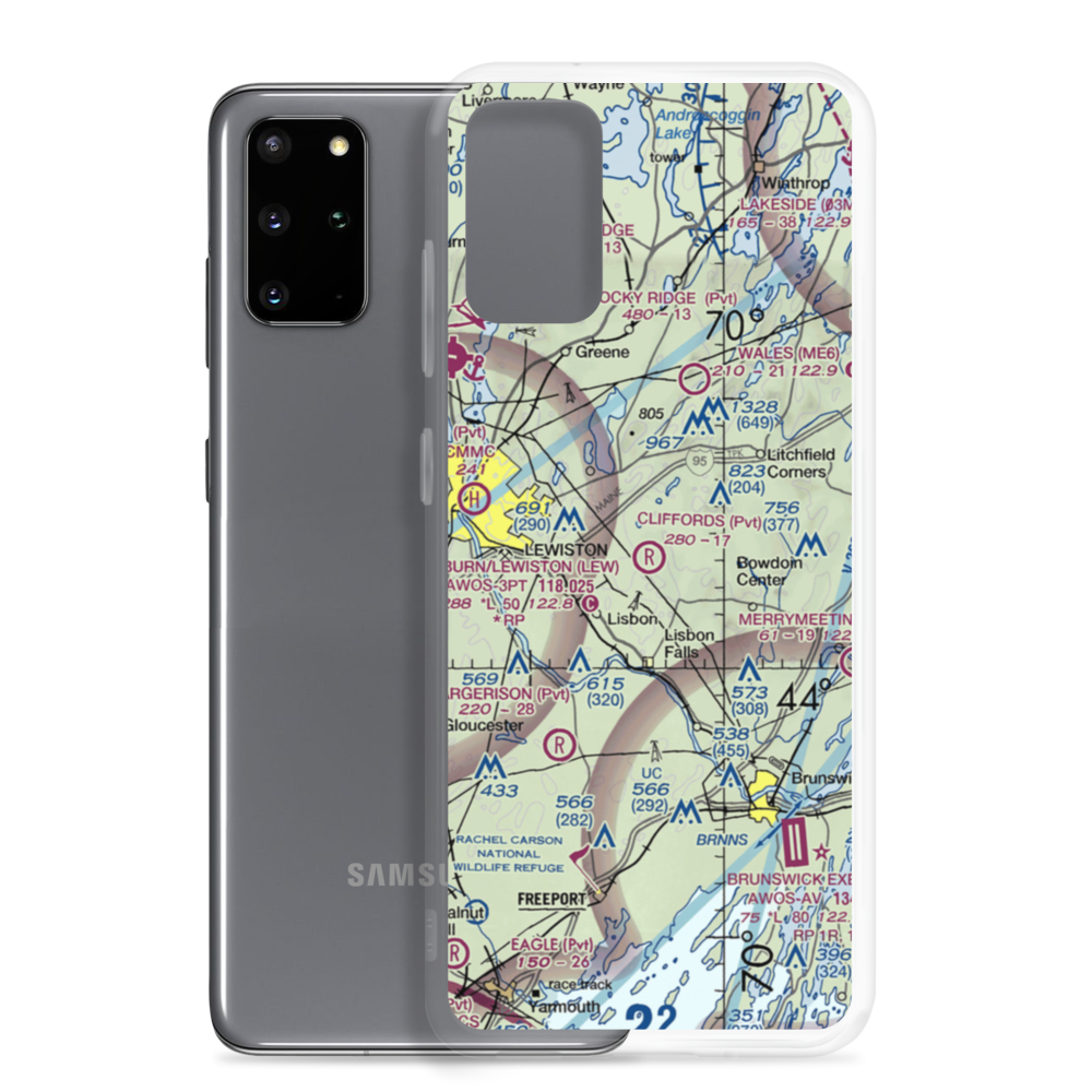 Cliffords Airport (ME69) VFR Sectional Samsung Case Samsung Galaxy S20 Plus model shown