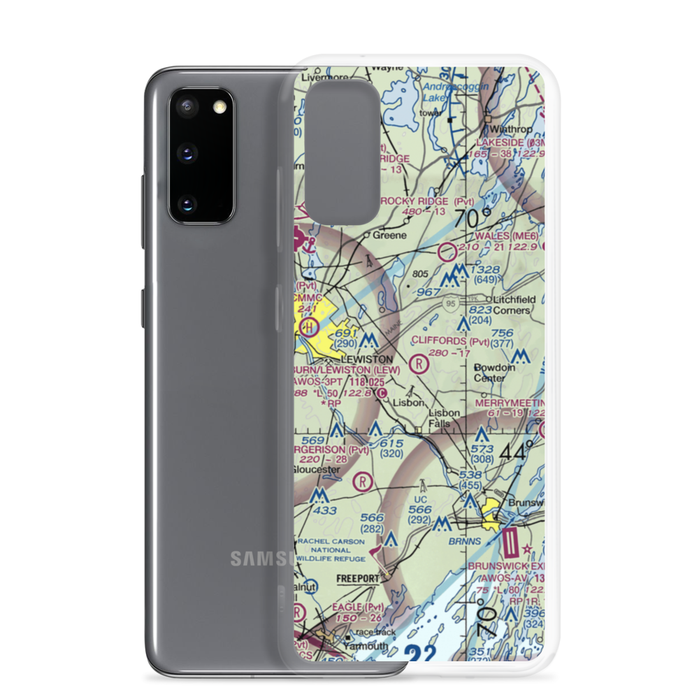 Cliffords Airport (ME69) VFR Sectional Samsung Case Samsung Galaxy S20 model shown