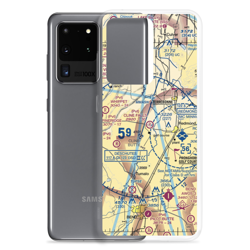 Cline Falls Air Park (3OR8) VFR Sectional Samsung Case Samsung Galaxy S20 Ultra model shown