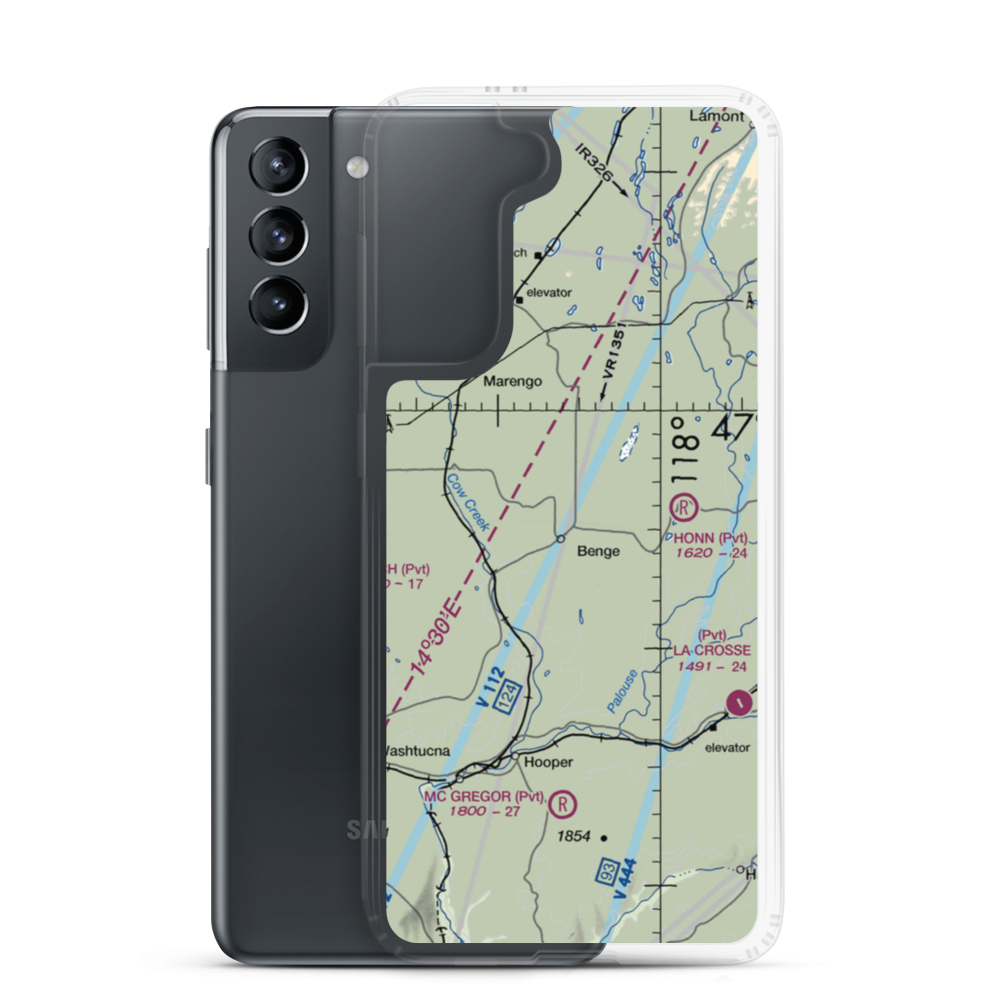 Clinesmith Ranch Airport (WN30) VFR Sectional Samsung Case Samsung Galaxy S21 model shown