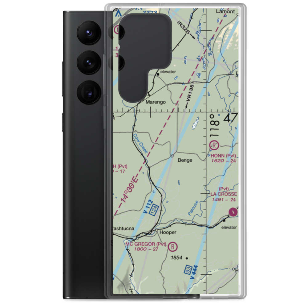 Clinesmith Ranch Airport (WN30) VFR Sectional Samsung Case Samsung Galaxy S22 Ultra model shown