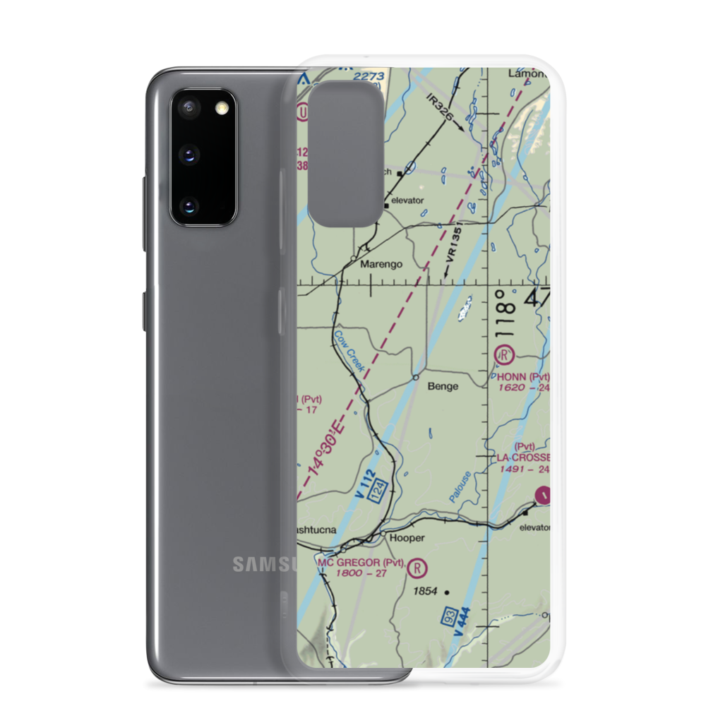 Clinesmith Ranch Airport (WN30) VFR Sectional Samsung Case Samsung Galaxy S20 model shown
