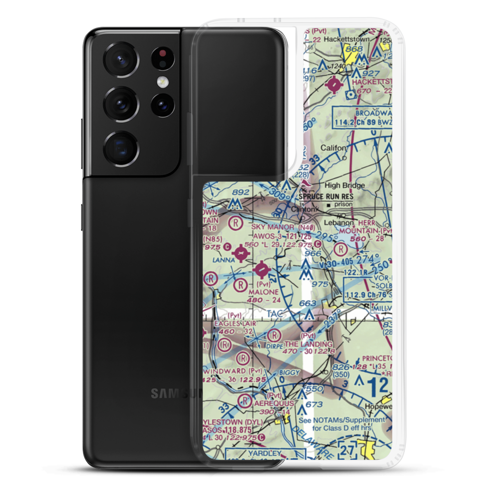 Clinton Elks Lodge Balloonport (12JY) VFR Sectional Samsung Case Samsung Galaxy S21 Ultra model shown