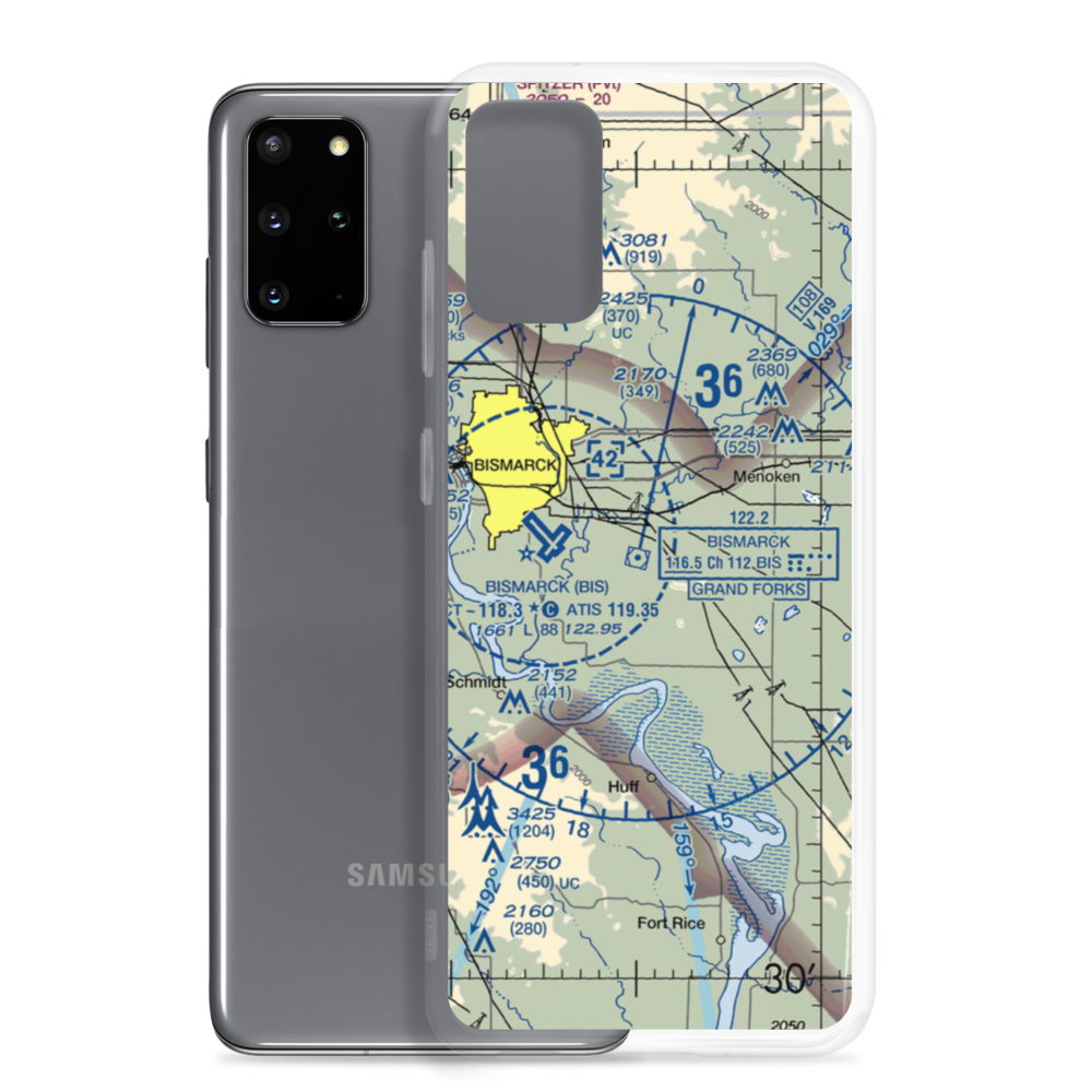 Cloud Nine Airport (ND98) VFR Sectional Samsung Case Samsung Galaxy S20 Plus model shown