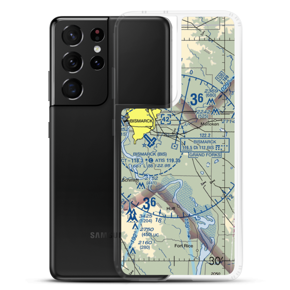Cloud Nine Airport (ND98) VFR Sectional Samsung Case Samsung Galaxy S21 Ultra model shown
