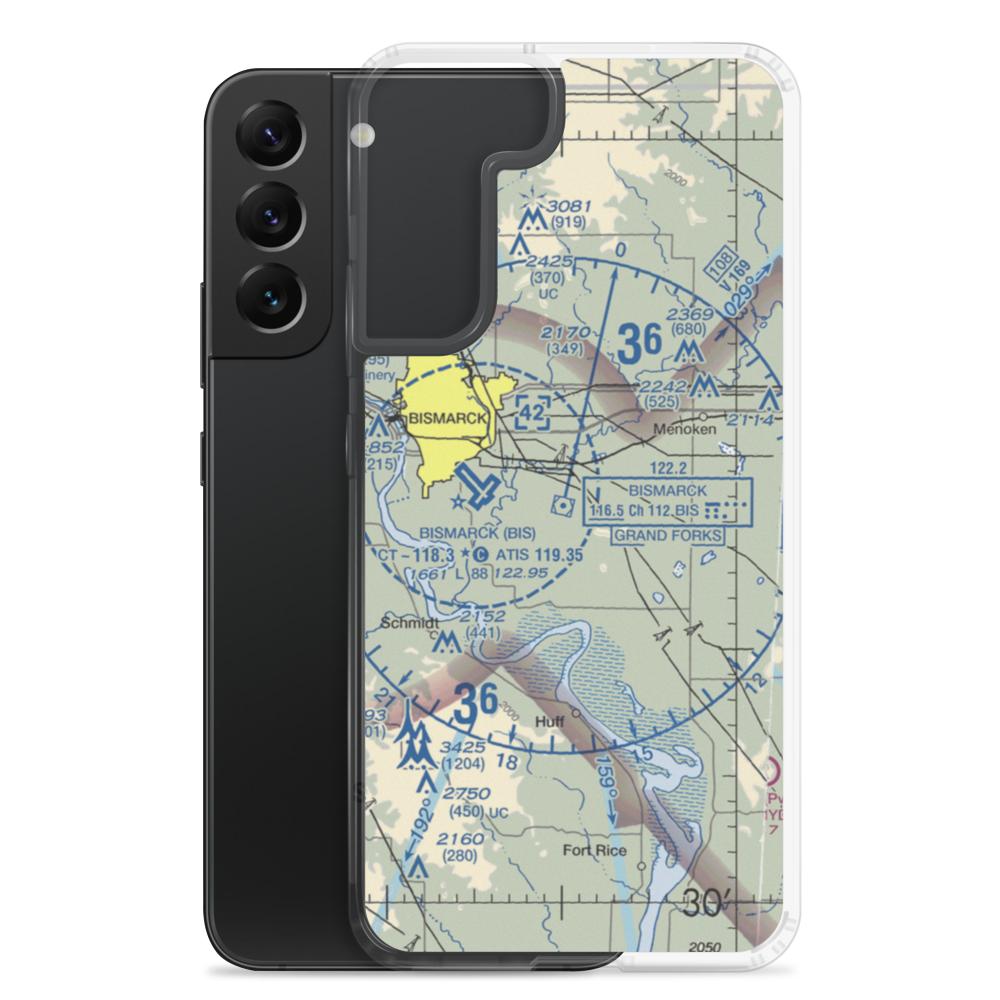 Cloud Nine Airport (ND98) VFR Sectional Samsung Case Samsung Galaxy S22 Plus model shown