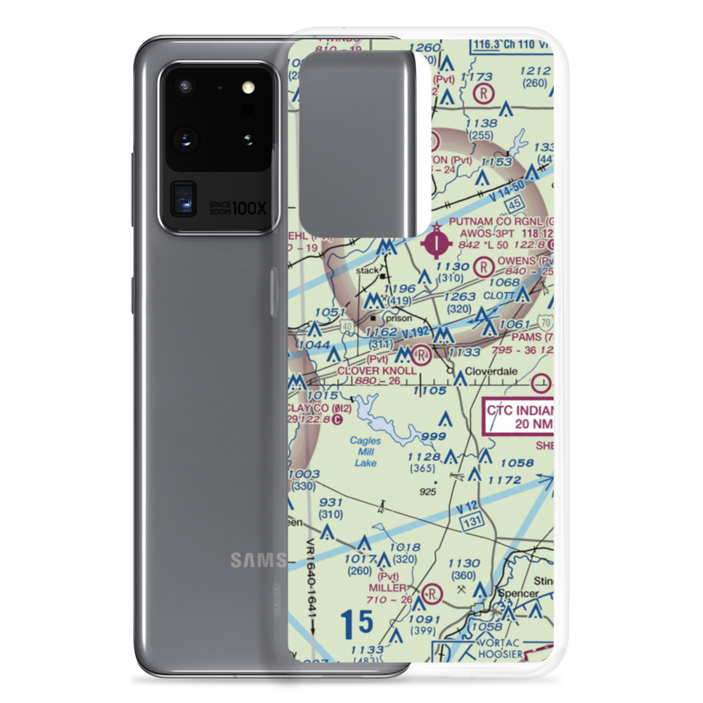Clover Knoll Airport (II07) VFR Sectional Samsung Case Samsung Galaxy S20 Ultra model shown