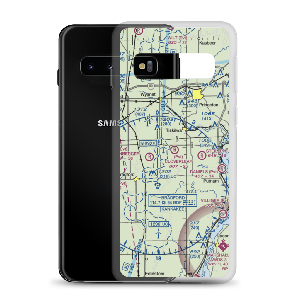 Cloverleaf Ranch Airport (15LL) VFR Sectional Samsung Case Samsung Galaxy S10 model shown