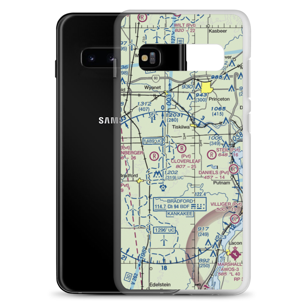 Cloverleaf Ranch Airport (15LL) VFR Sectional Samsung Case Samsung Galaxy S10+ model shown