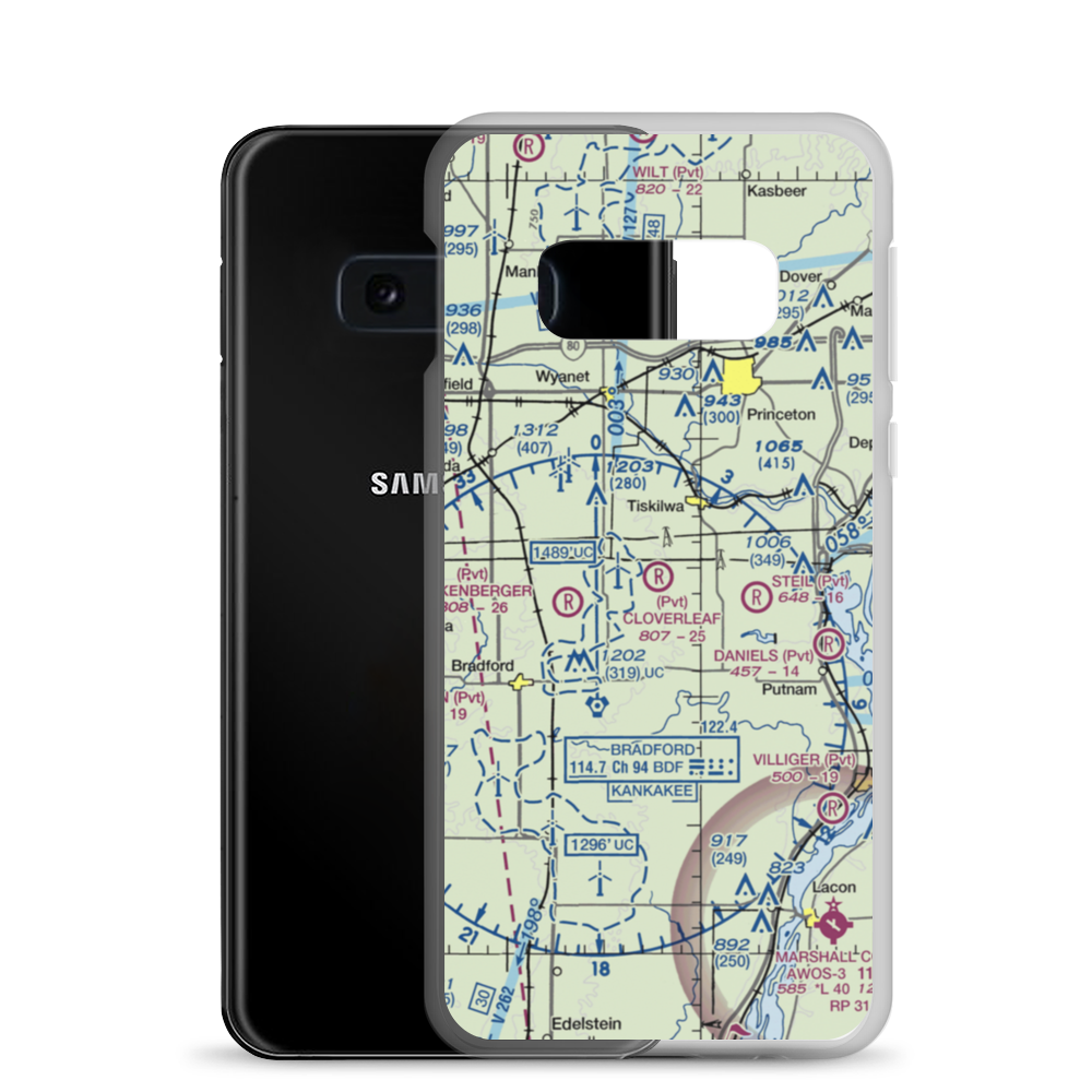 Cloverleaf Ranch Airport (15LL) VFR Sectional Samsung Case Samsung Galaxy S10e model shown