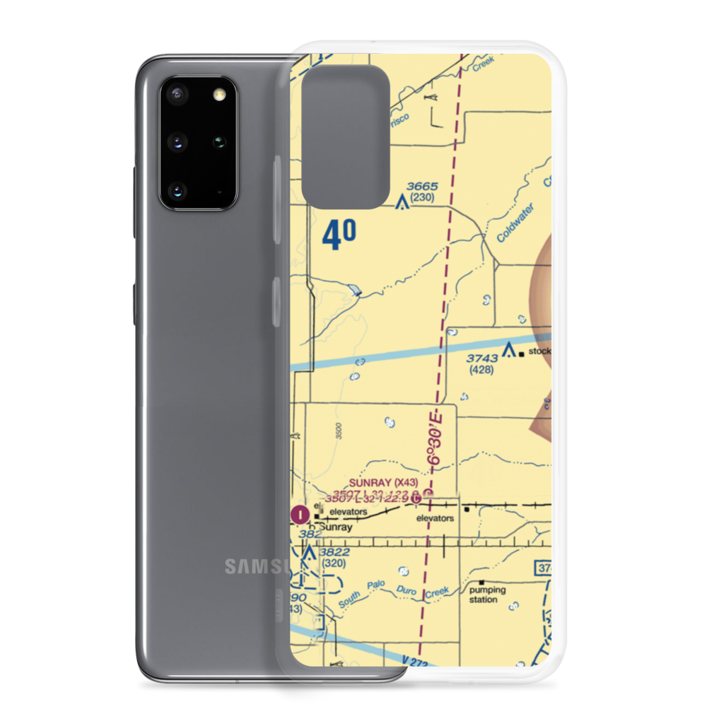 Cluck Ranch Airport (2E3) VFR Sectional Samsung Case Samsung Galaxy S20 Plus model shown