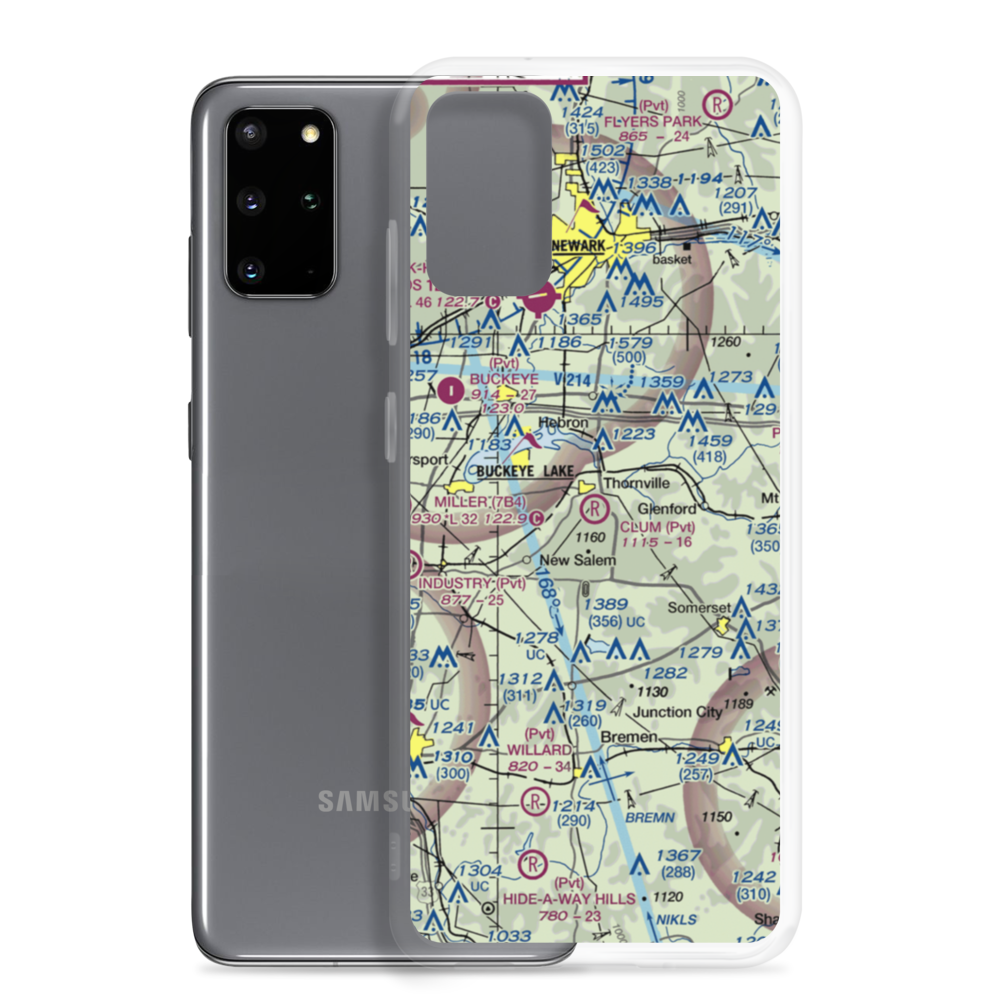 Clum Airport (8OI5) VFR Sectional Samsung Case Samsung Galaxy S20 Plus model shown