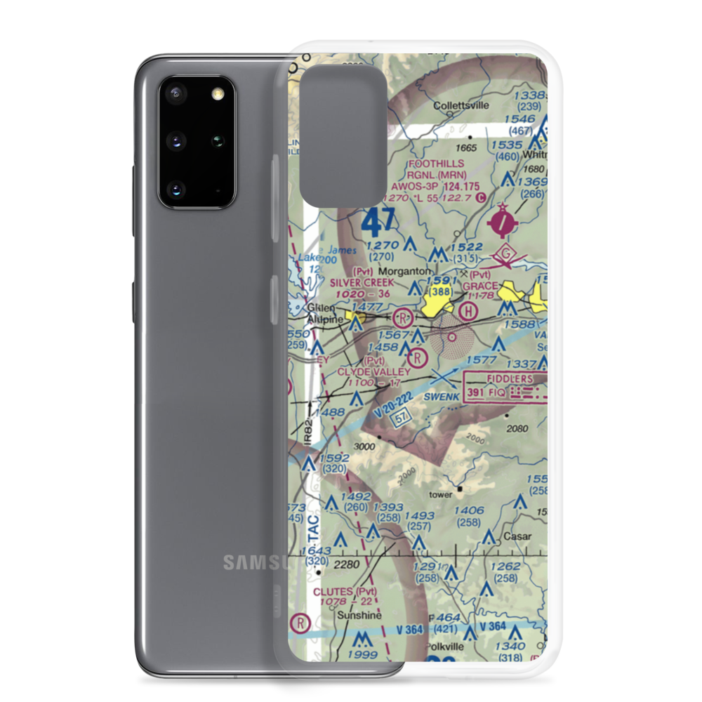 Clyde Valley Airport (3NC0) VFR Sectional Samsung Case Samsung Galaxy S20 Plus model shown