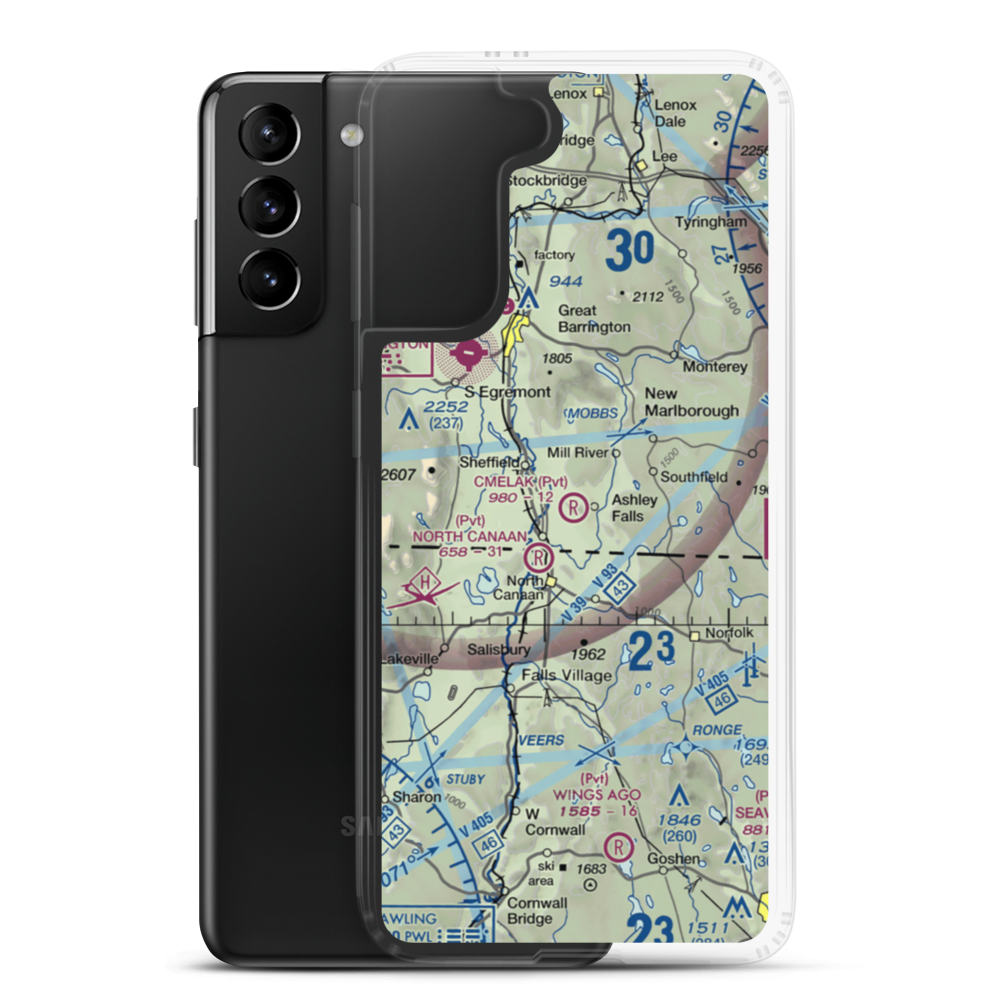 Cmelak Field (MA18) VFR Sectional Samsung Case Samsung Galaxy S21 Plus model shown