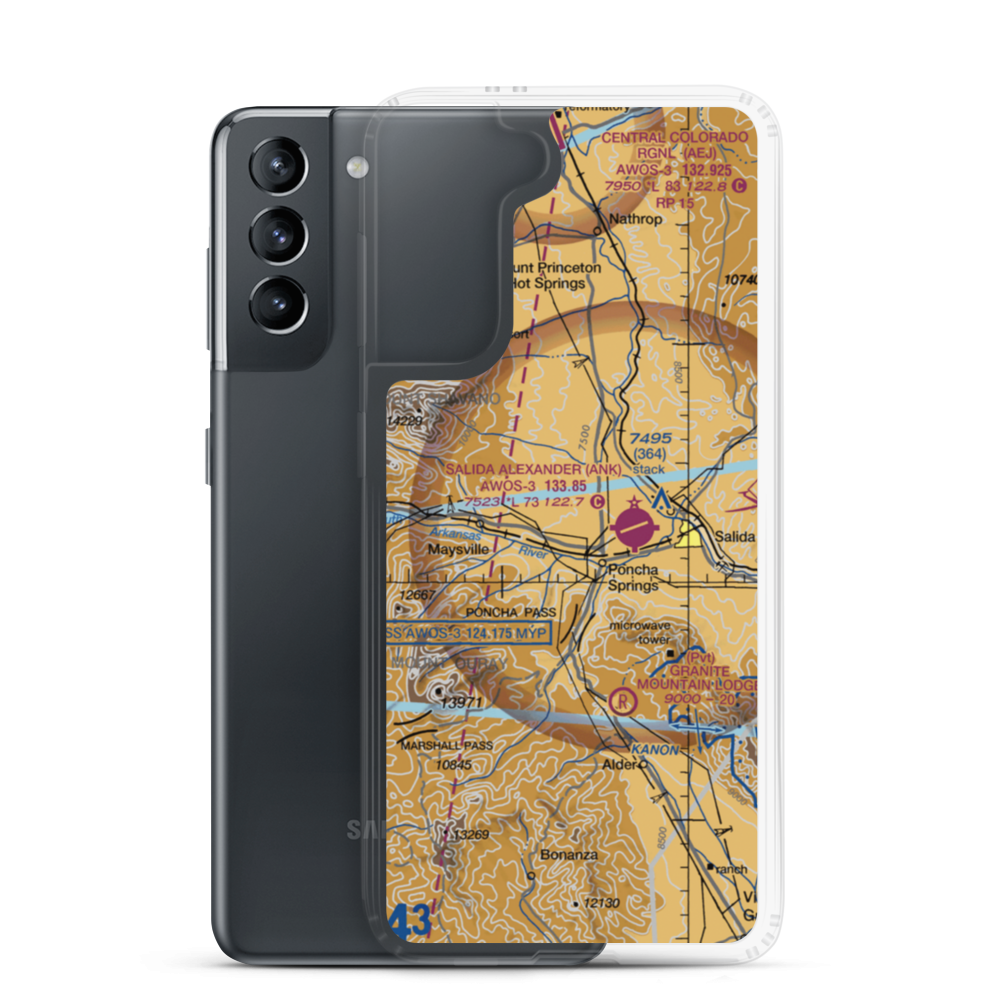 CMRS Airdrome Airport (2CO2) VFR Sectional Samsung Case Samsung Galaxy S21 model shown