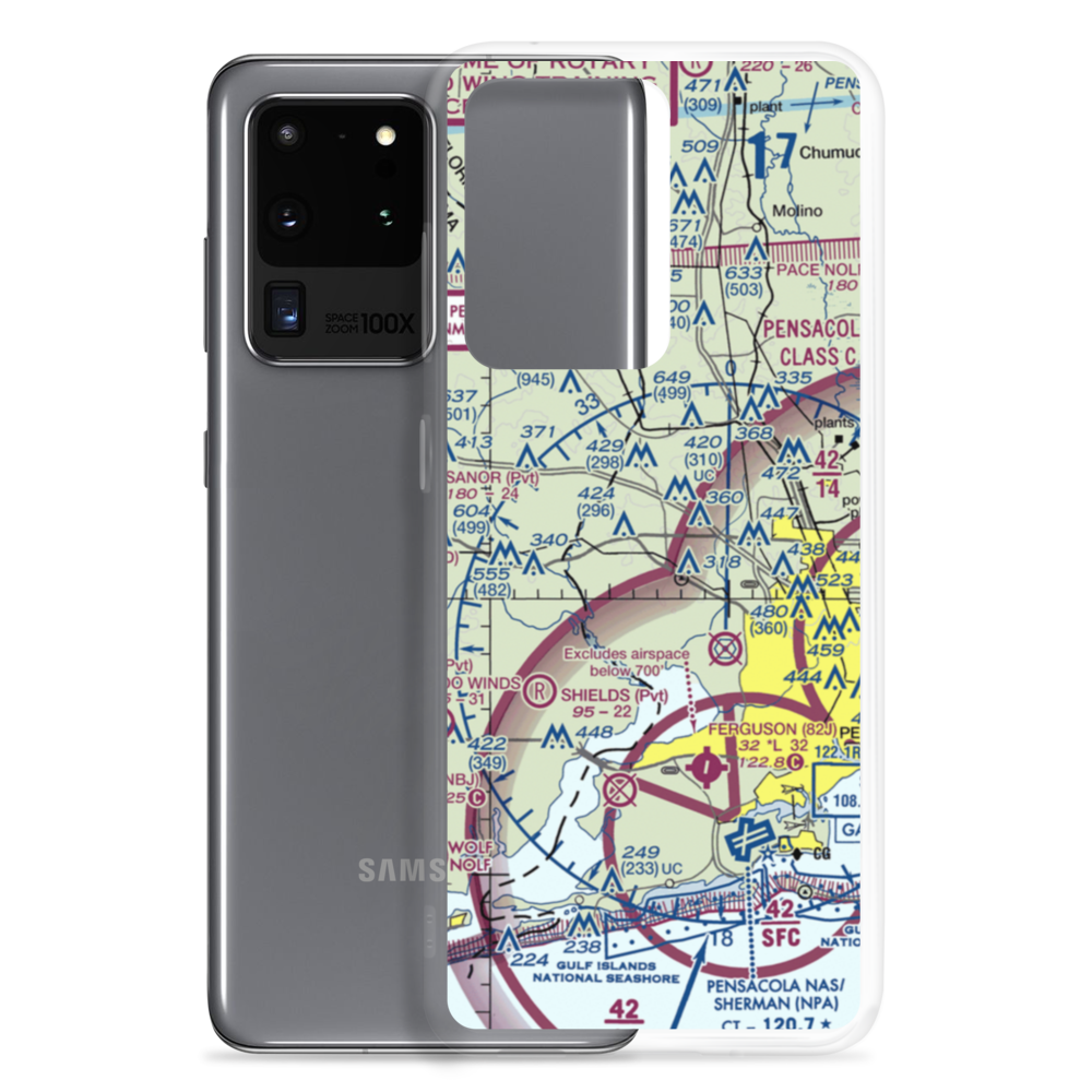 Coastal Airport (83J) VFR Sectional Samsung Case Samsung Galaxy S20 Ultra model shown