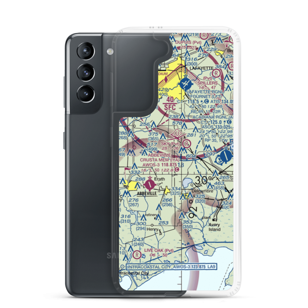 Coastal Ridge Airpark (34LS) VFR Sectional Samsung Case Samsung Galaxy S21 model shown