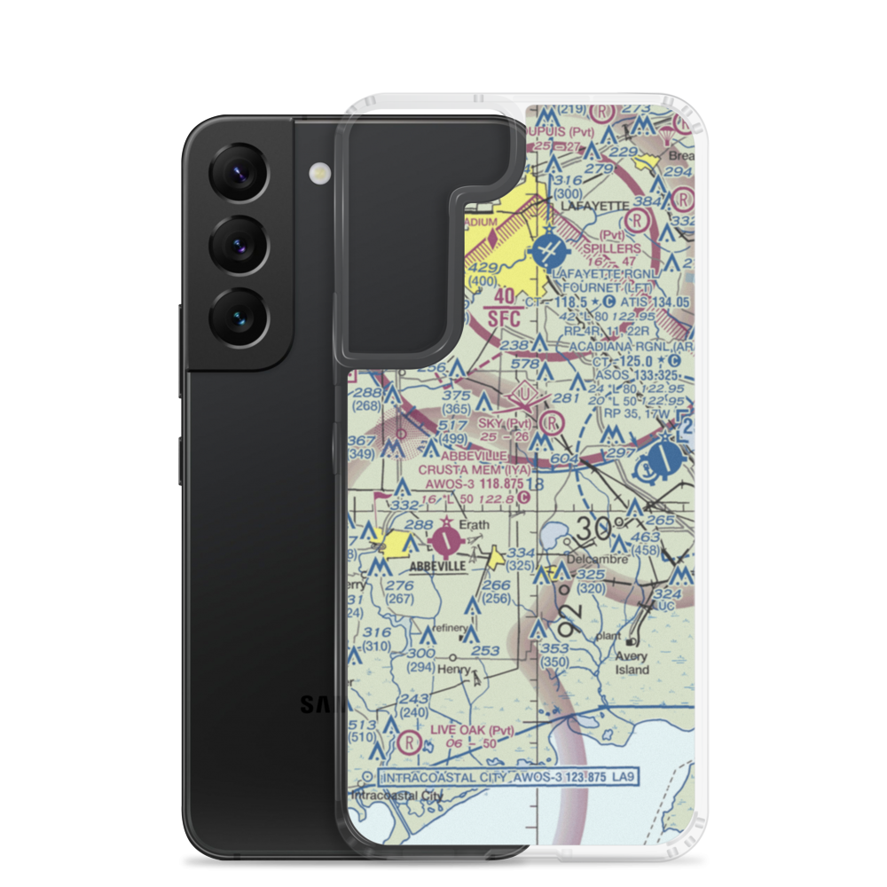 Coastal Ridge Airpark (34LS) VFR Sectional Samsung Case Samsung Galaxy S22 model shown