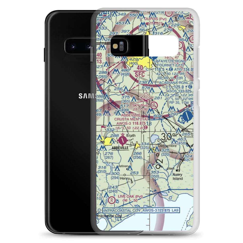 Coastal Ridge Airpark (34LS) VFR Sectional Samsung Case Samsung Galaxy S10+ model shown