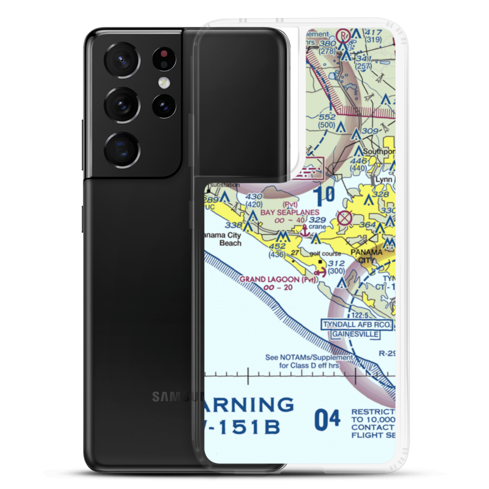 Coastal Systems Station Heliport (NBV) VFR Sectional Samsung Case Samsung Galaxy S21 Ultra model shown