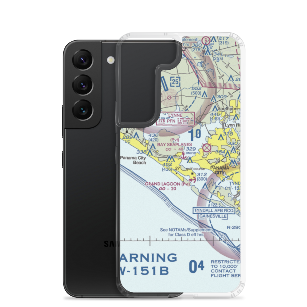 Coastal Systems Station Heliport (NBV) VFR Sectional Samsung Case Samsung Galaxy S22 model shown