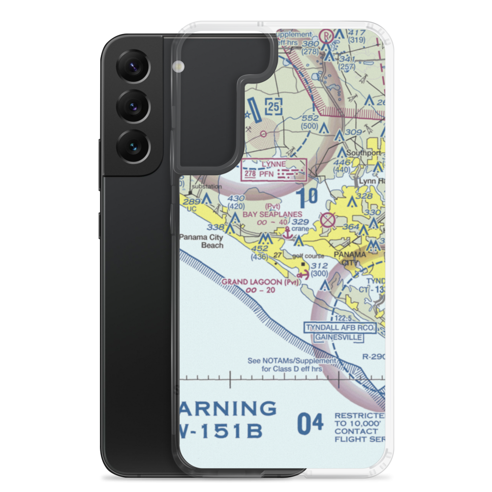 Coastal Systems Station Heliport (NBV) VFR Sectional Samsung Case Samsung Galaxy S22 Plus model shown