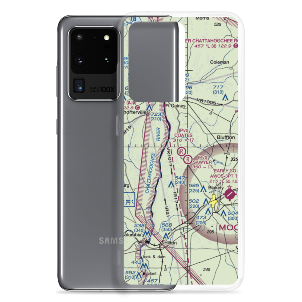 Coates Airport (79GA) VFR Sectional Samsung Case Samsung Galaxy S20 Ultra model shown