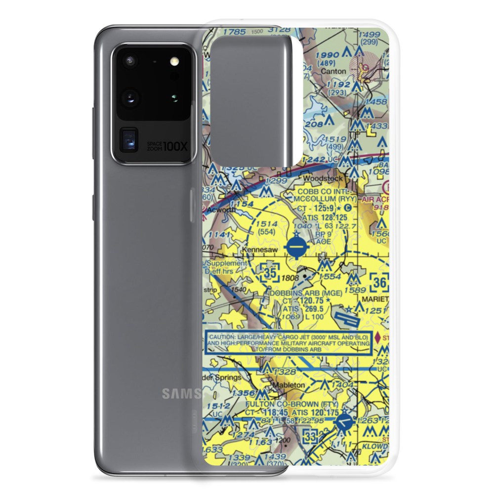 Cobb County-Mc Collum Field (RYY) VFR Sectional Samsung Case Samsung Galaxy S20 Ultra model shown