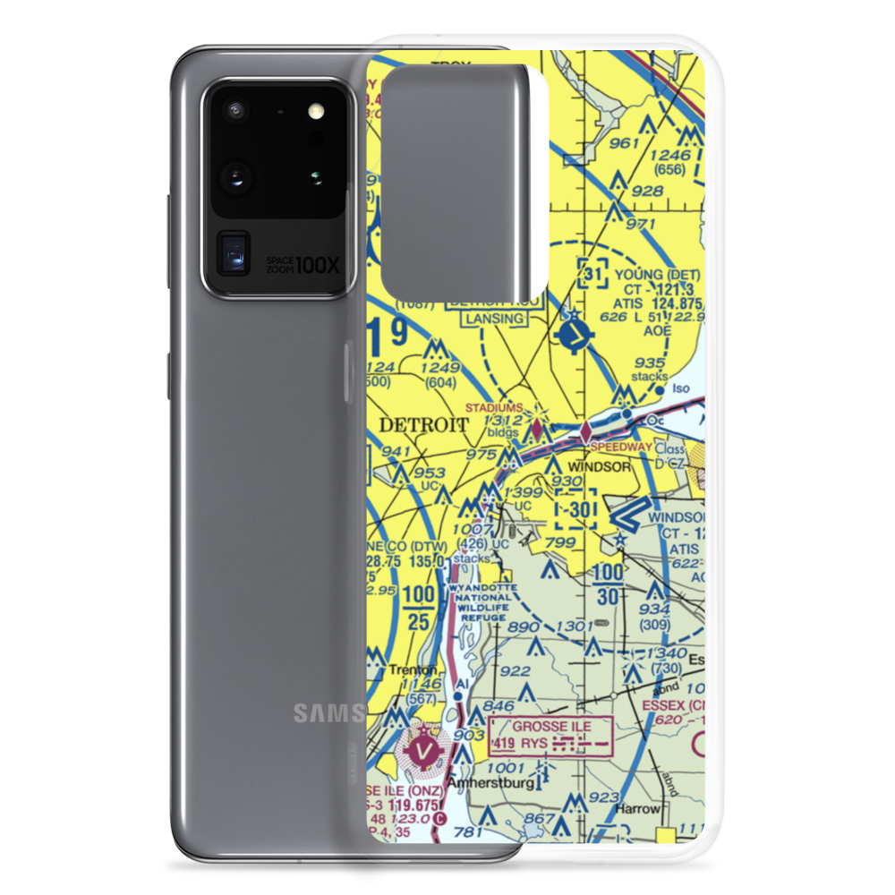 Cobo Hall Heliport (84G) VFR Sectional Samsung Case Samsung Galaxy S20 Ultra model shown