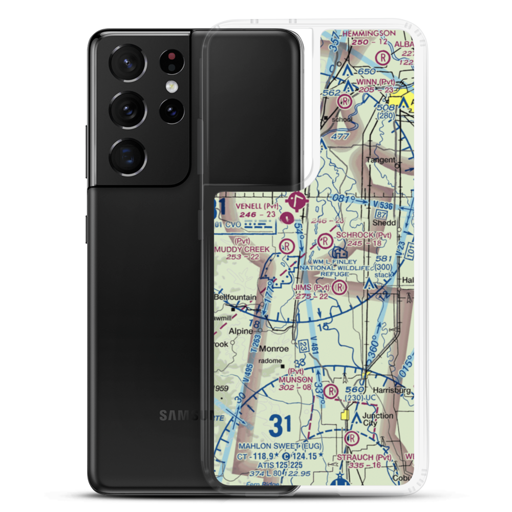 Coca Cola Airport (OG49) VFR Sectional Samsung Case Samsung Galaxy S21 Ultra model shown