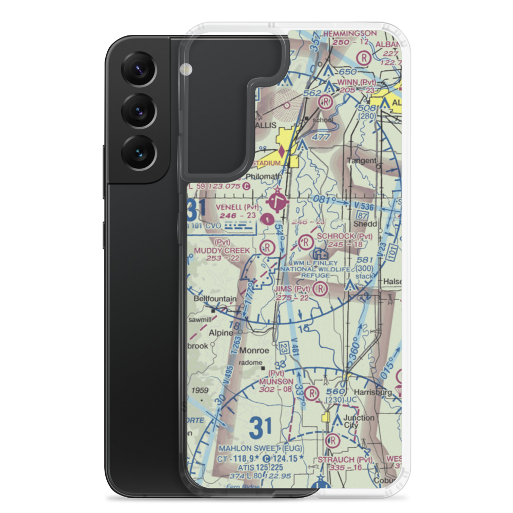 Coca Cola Airport (OG49) VFR Sectional Samsung Case Samsung Galaxy S22 Plus model shown