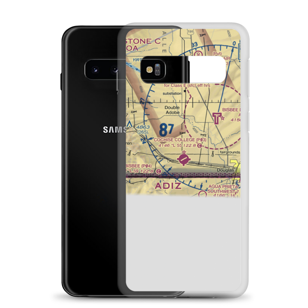 Cochise College Airport (P03) VFR Sectional Samsung Case Samsung Galaxy S10 model shown
