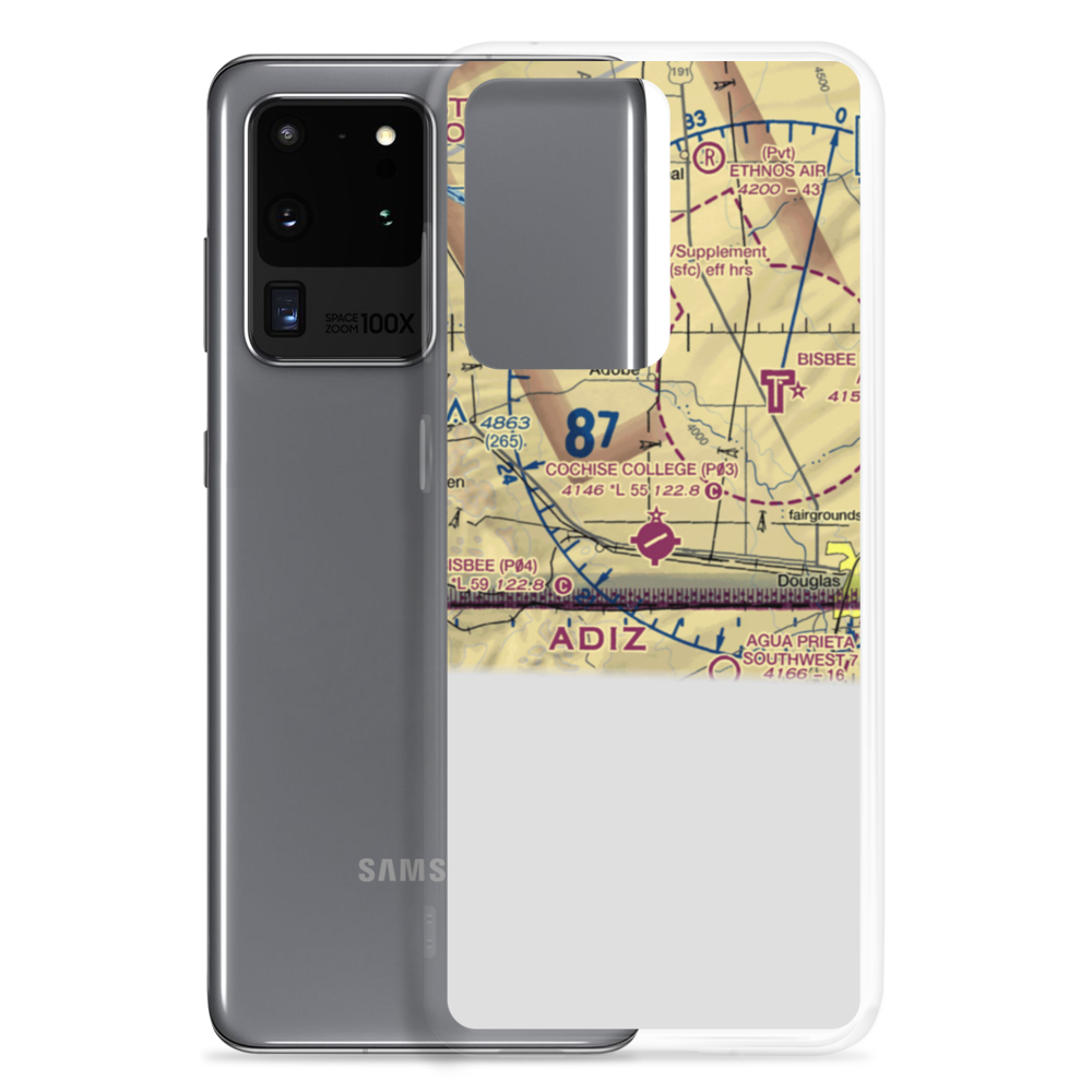 Cochise College Airport (P03) VFR Sectional Samsung Case Samsung Galaxy S20 Ultra model shown