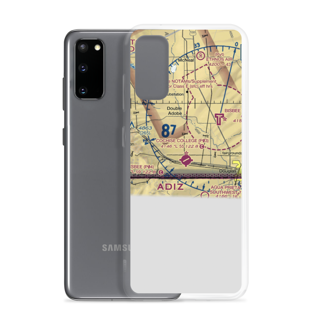 Cochise College Airport (P03) VFR Sectional Samsung Case Samsung Galaxy S20 model shown
