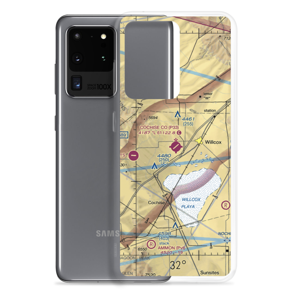 Cochise County Airport (P33) VFR Sectional Samsung Case Samsung Galaxy S20 Ultra model shown