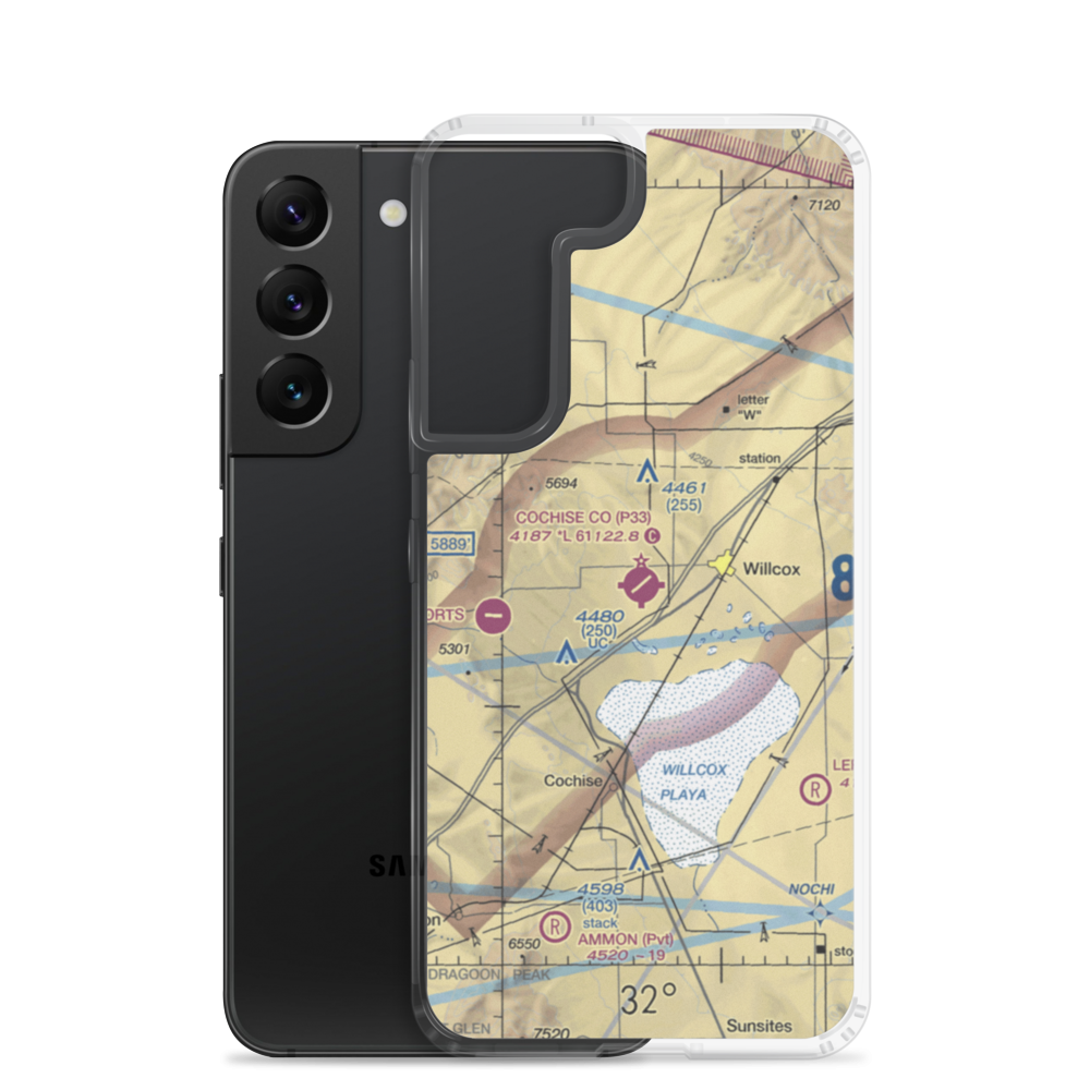 Cochise County Airport (P33) VFR Sectional Samsung Case Samsung Galaxy S22 model shown