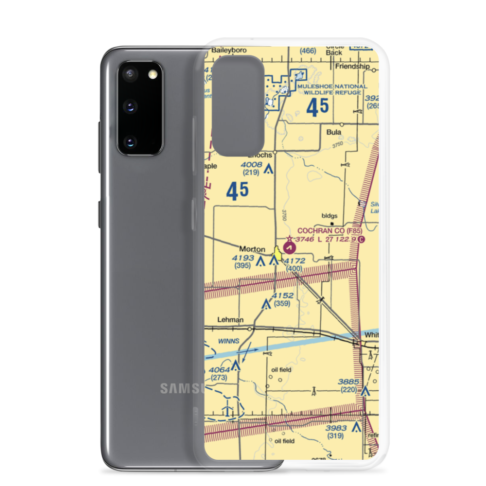 Cochran County Airport (F85) VFR Sectional Samsung Case Samsung Galaxy S20 model shown