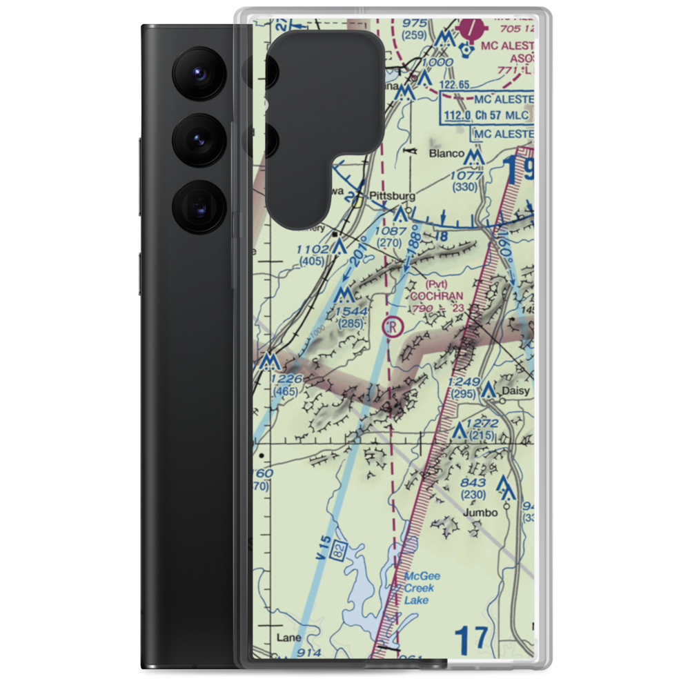 Cochran Ranch Airport (6OK7) VFR Sectional Samsung Case Samsung Galaxy S22 Ultra model shown