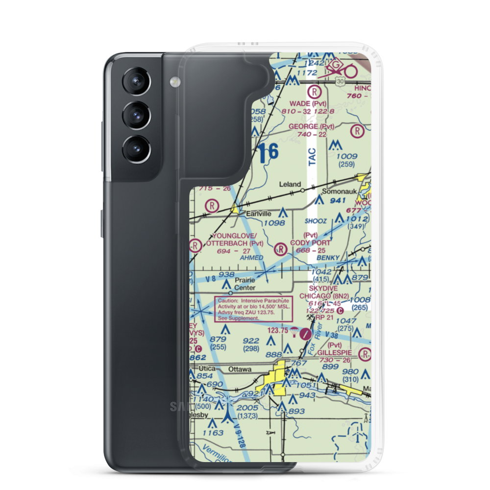 Cody Port RLA Restricted Landing Area (7IL8) VFR Sectional Samsung Case Samsung Galaxy S21 model shown