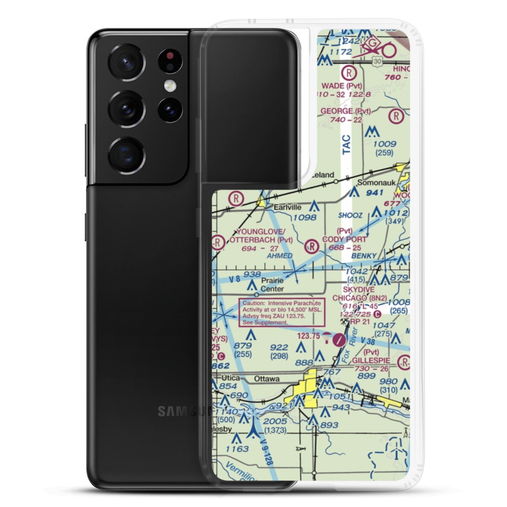 Cody Port RLA Restricted Landing Area (7IL8) VFR Sectional Samsung Case Samsung Galaxy S21 Ultra model shown